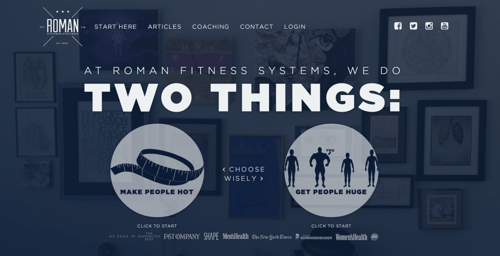 Roman Fitness Systems - Because Fuck Mediocrity, That's Why